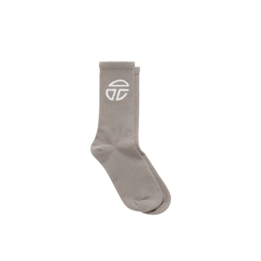 Accessories * | Cheap Telfar Athletic Logo Socks Grey