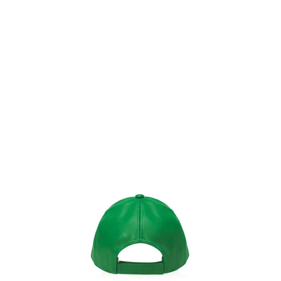 Accessories * | Cheapest Telfar Hats + Belts Logo Embossed Hat Greenscreen