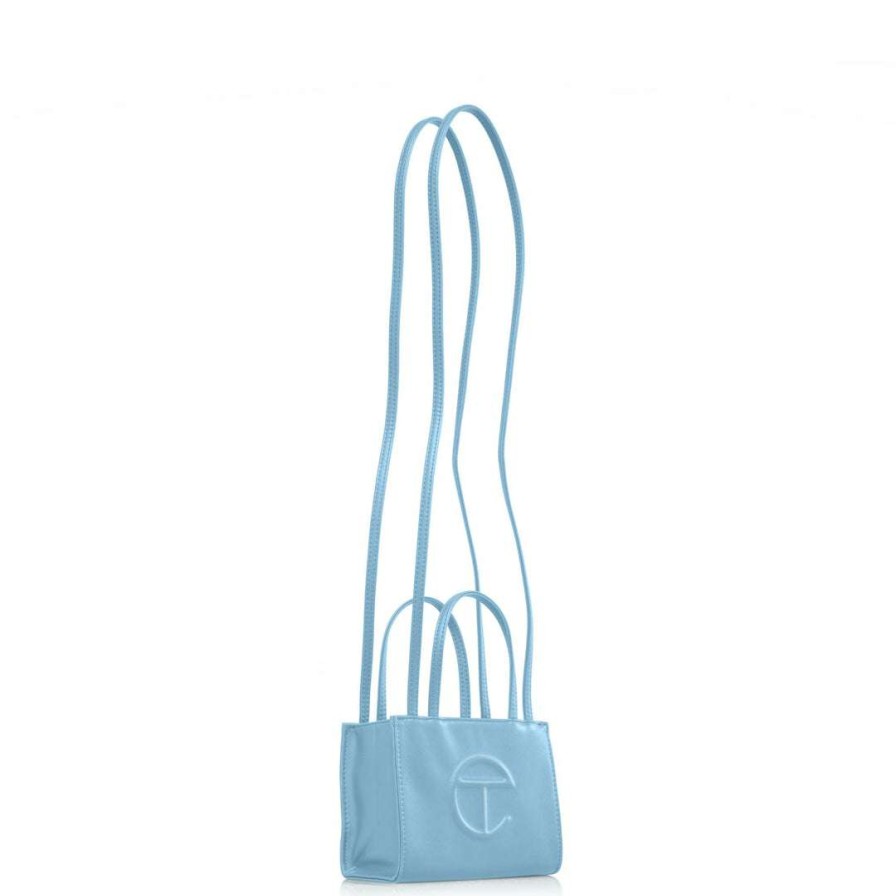 Bags * | Cheapest Telfar Small Pool Blue Shopping Bag