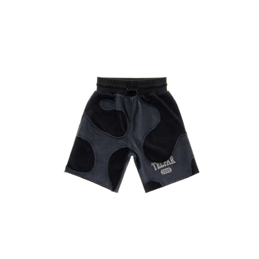 Apparel * | Hot Sale Telfar Camo Sweatshort Black/Off-Black