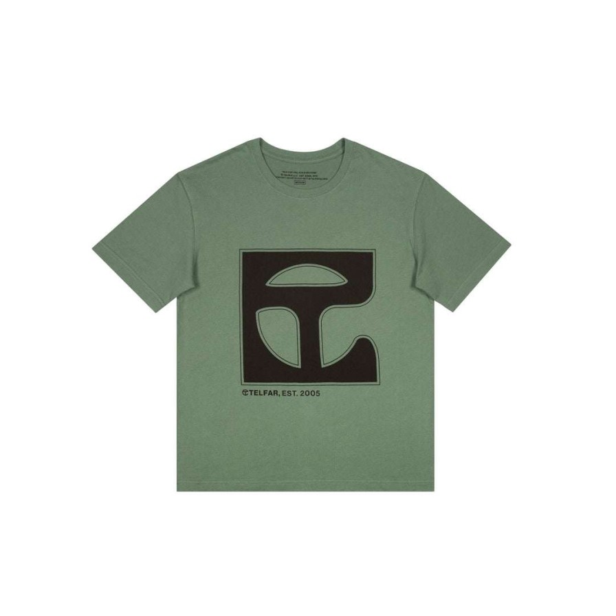 Apparel * | Best Deal Telfar Monogram T- Olive