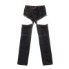 Apparel * | Wholesale Telfar Denim Thigh-Hole Jean Black