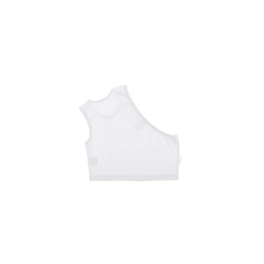 Apparel * | Budget Telfar Cropped Half Tank White