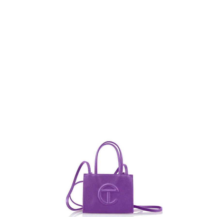 Bags * | Cheapest Telfar Shopping Bags Small Grape Shopping Bag