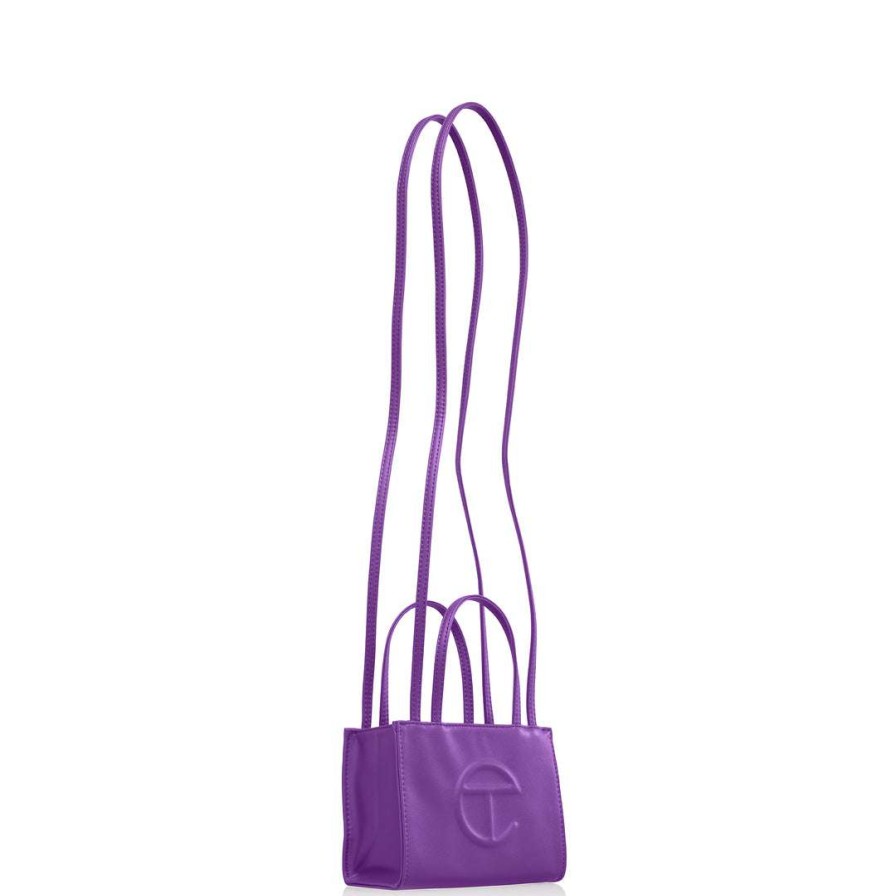 Bags * | Cheapest Telfar Shopping Bags Small Grape Shopping Bag