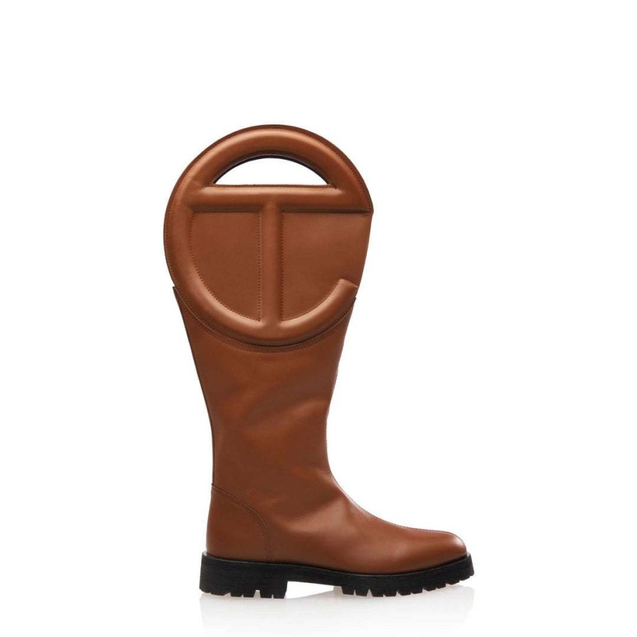 Shoes * | Outlet Telfar Logo Boot Tan