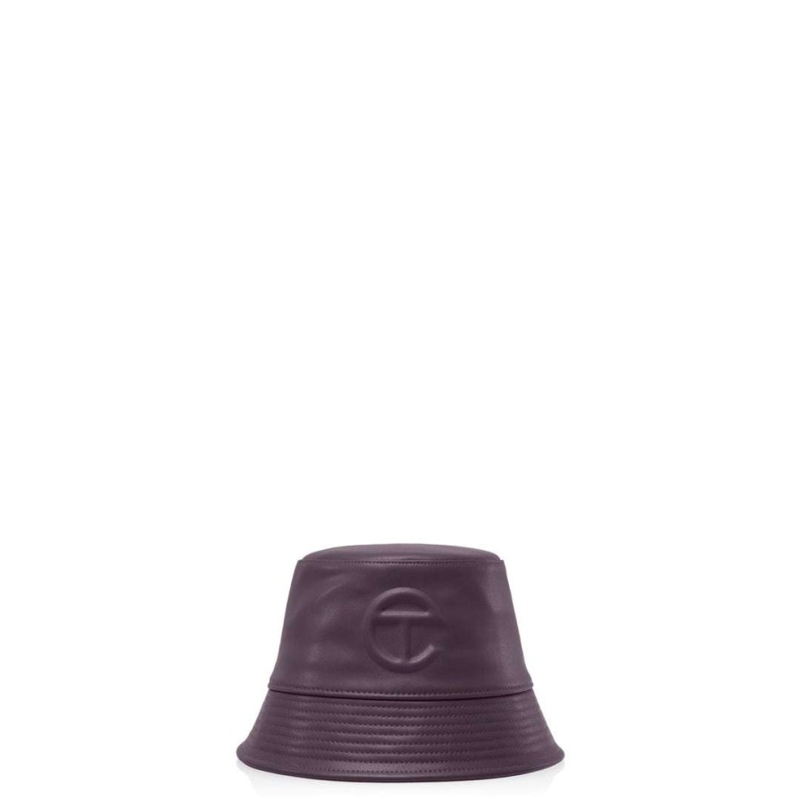 Accessories * | Best Deal Bucket Hats Telfar Bucket Hat Eggplant