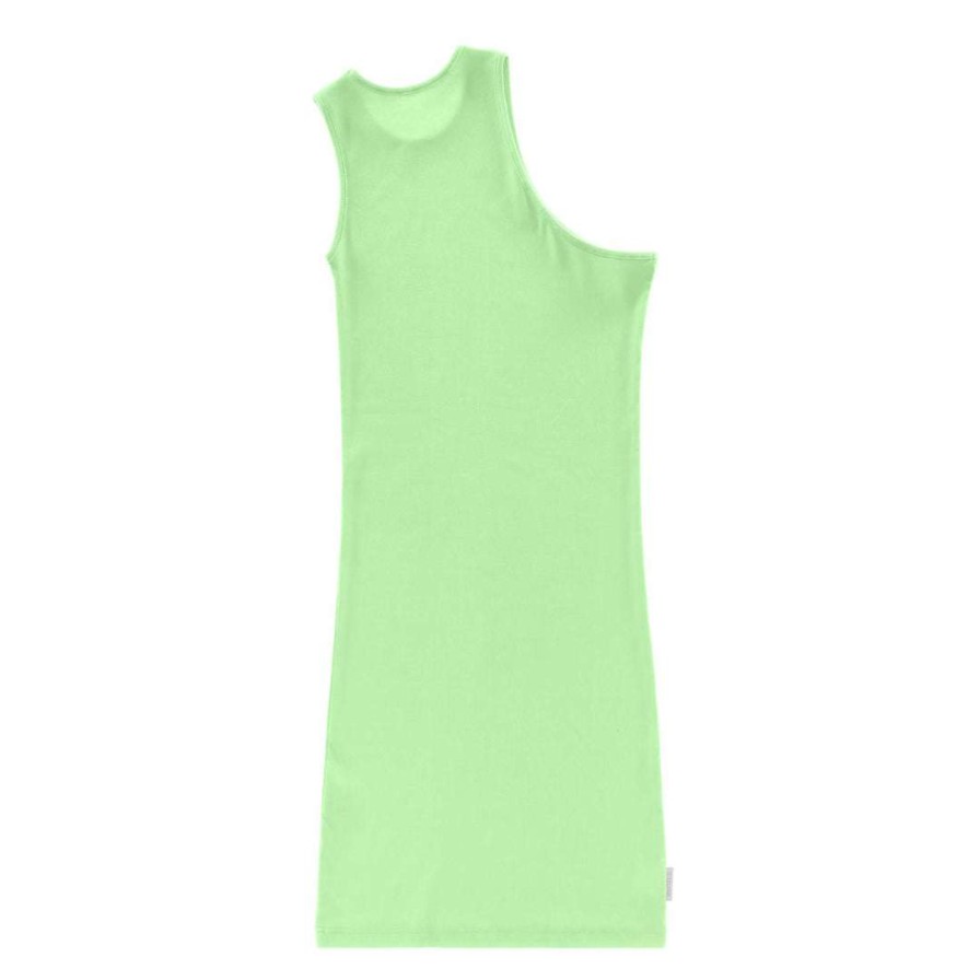 Apparel * | Wholesale Telfar Rib Knits Half Tank Tunic Doublemint