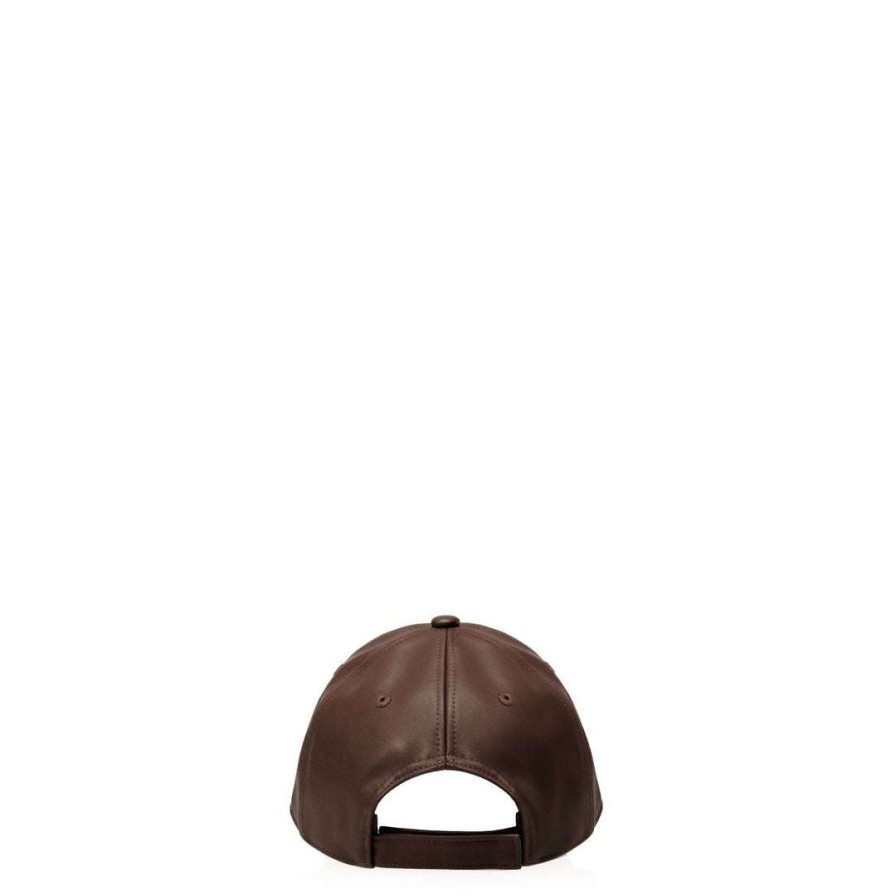 Accessories * | Best Sale Telfar Logo Embossed Hat Chocolate Hats + Belts