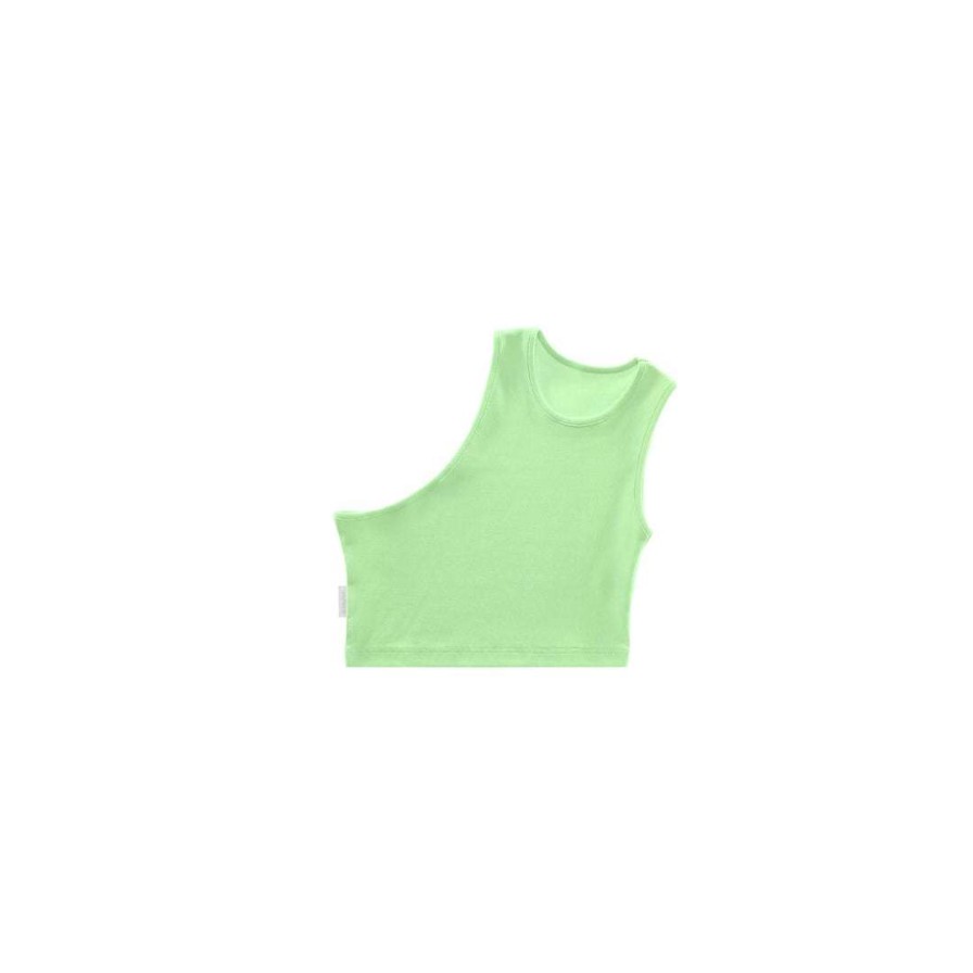 Apparel * | Outlet Telfar Cropped Half Tank Doublemint