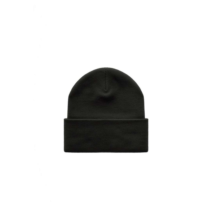 Accessories * | Buy Telfar Embroidered Beanie Black/Black Beanies