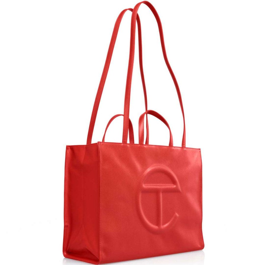 Bags * | Discount Telfar Large Red Shopping Bag