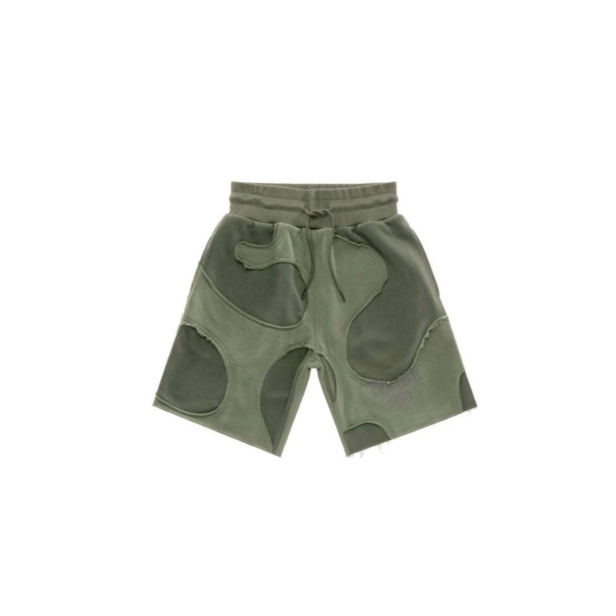 Apparel * | Flash Sale Telfar Camo Sweatshort Olive Drab