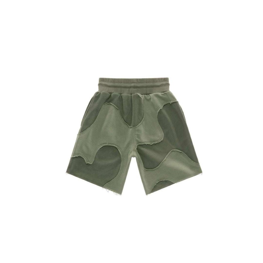 Apparel * | Flash Sale Telfar Camo Sweatshort Olive Drab