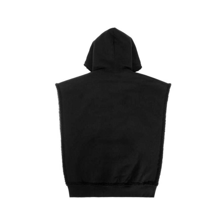 Apparel * | Budget Ugg X Telfar Sideless Hoodie Black