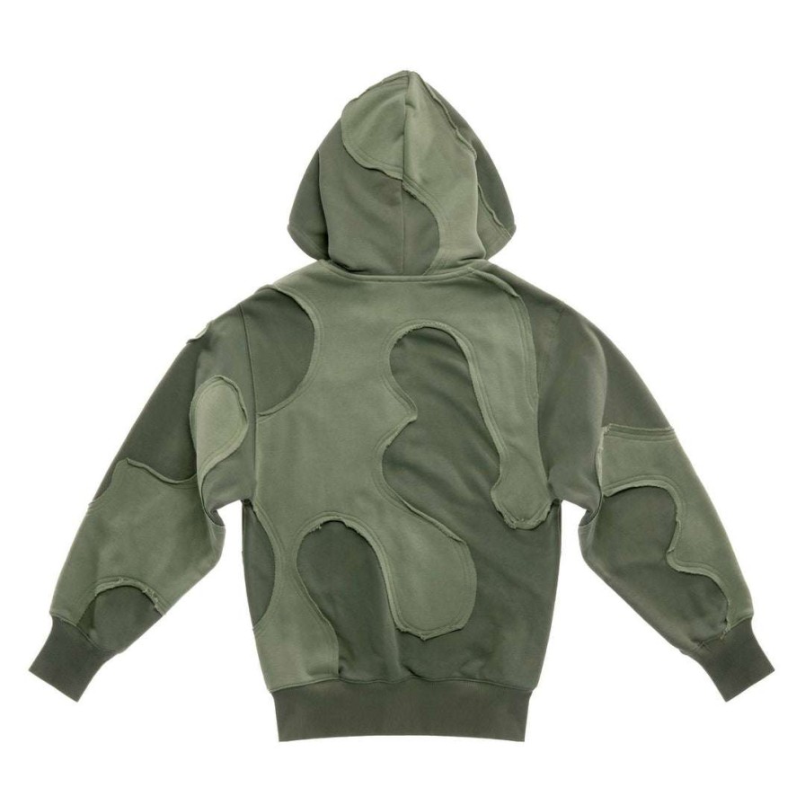 Apparel * | Deals Telfar Camo Hoodie Olive Drab