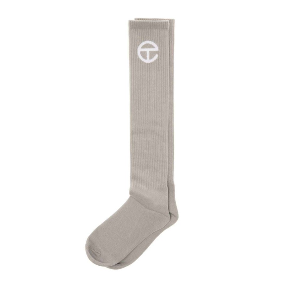 Accessories * | Brand New Telfar Logo Socks Grey