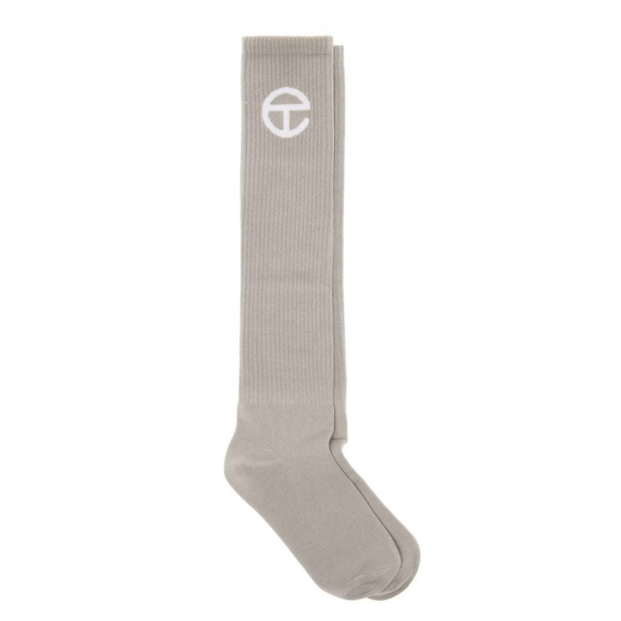 Accessories * | Brand New Telfar Logo Socks Grey