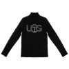 Apparel * | Coupon Ugg X Telfar Crystal Logo Mockneck Black T-Shirts