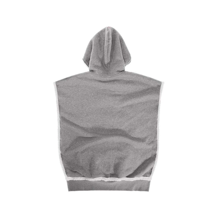 Apparel * | Best Reviews Of Hoodies + Sweats Ugg X Telfar Sideless Hoodie Heather Grey