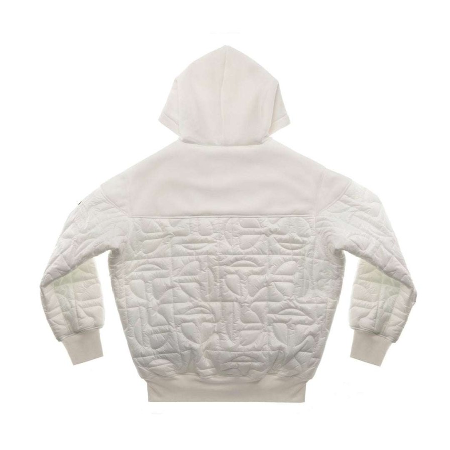 Apparel * | Best Pirce Moose Knuckles X Telfar Quilted Hoodie Pearl