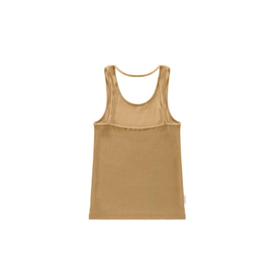 Apparel * | Cheap Telfar Rib Knits Halter Tank Cream