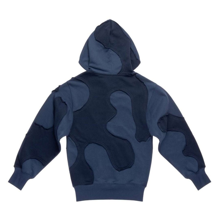 Apparel * | Flash Sale Telfar Camo Hoodie Navy