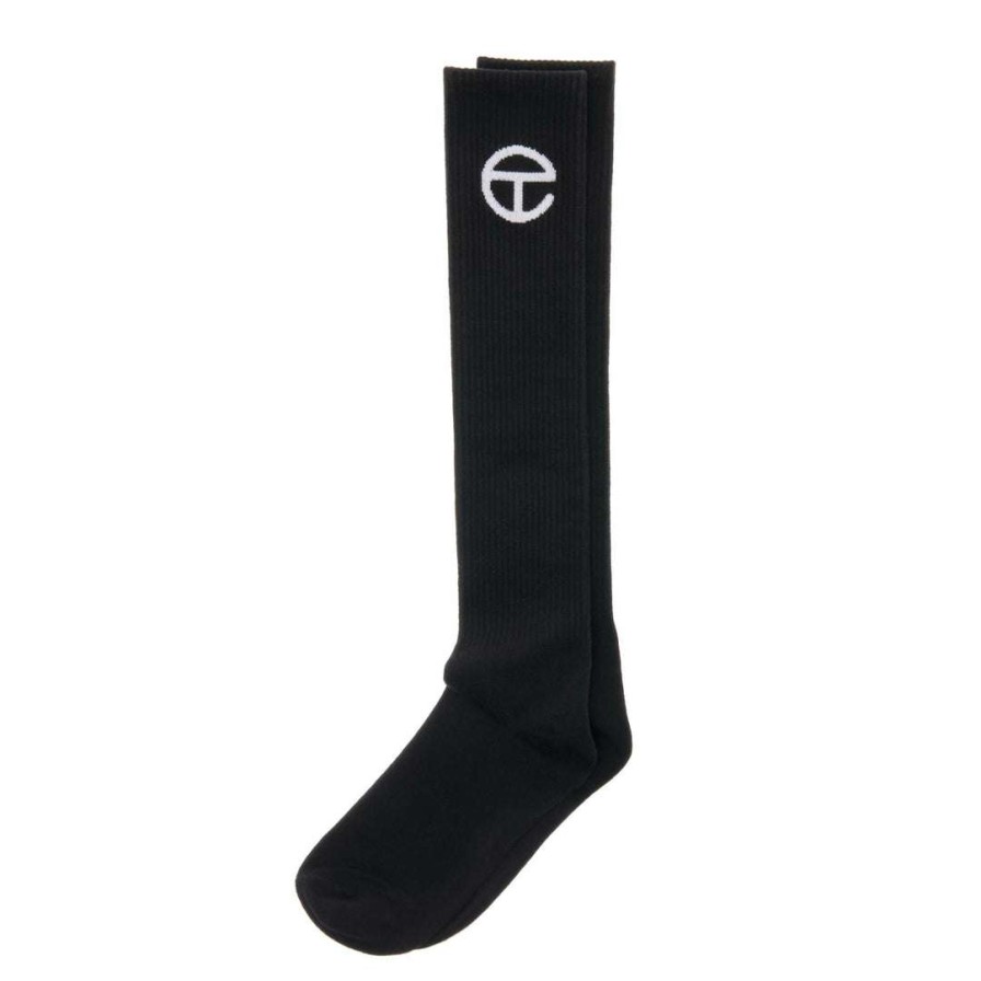 Accessories * | Promo Telfar Logo Socks Black