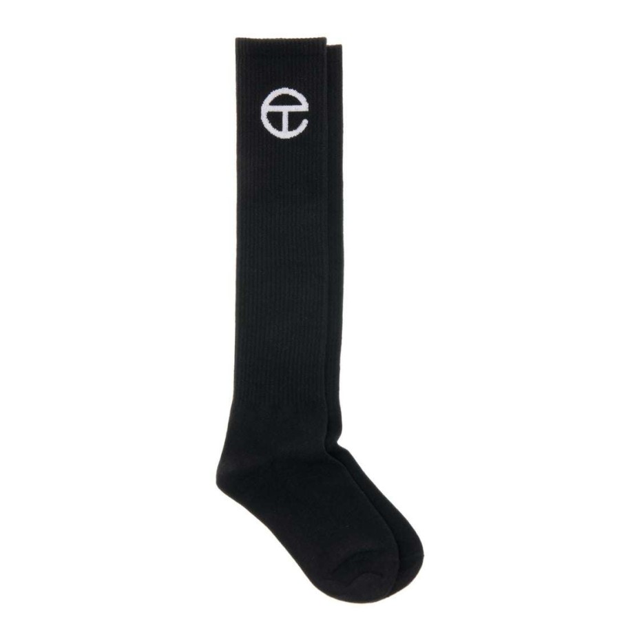 Accessories * | Promo Telfar Logo Socks Black