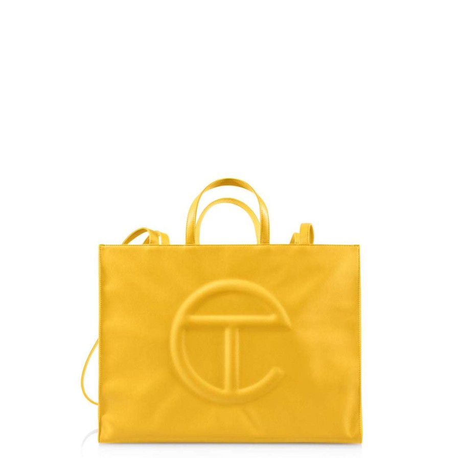 Bags * | Hot Sale Telfar Large Yellow Shopping Bag