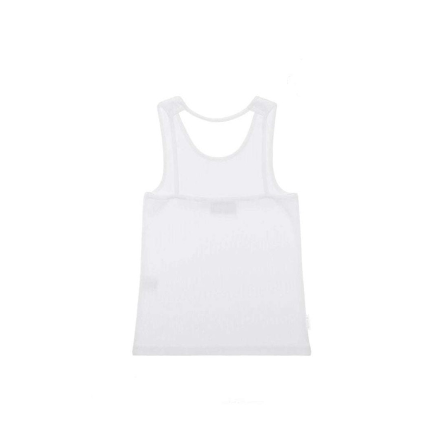 Apparel * | Deals Telfar Rib Knits Halter Tank Top White