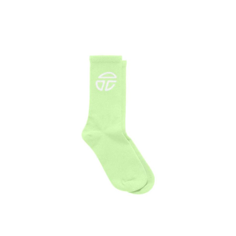 Accessories * | Hot Sale Telfar Athletic Logo Socks Double Mint